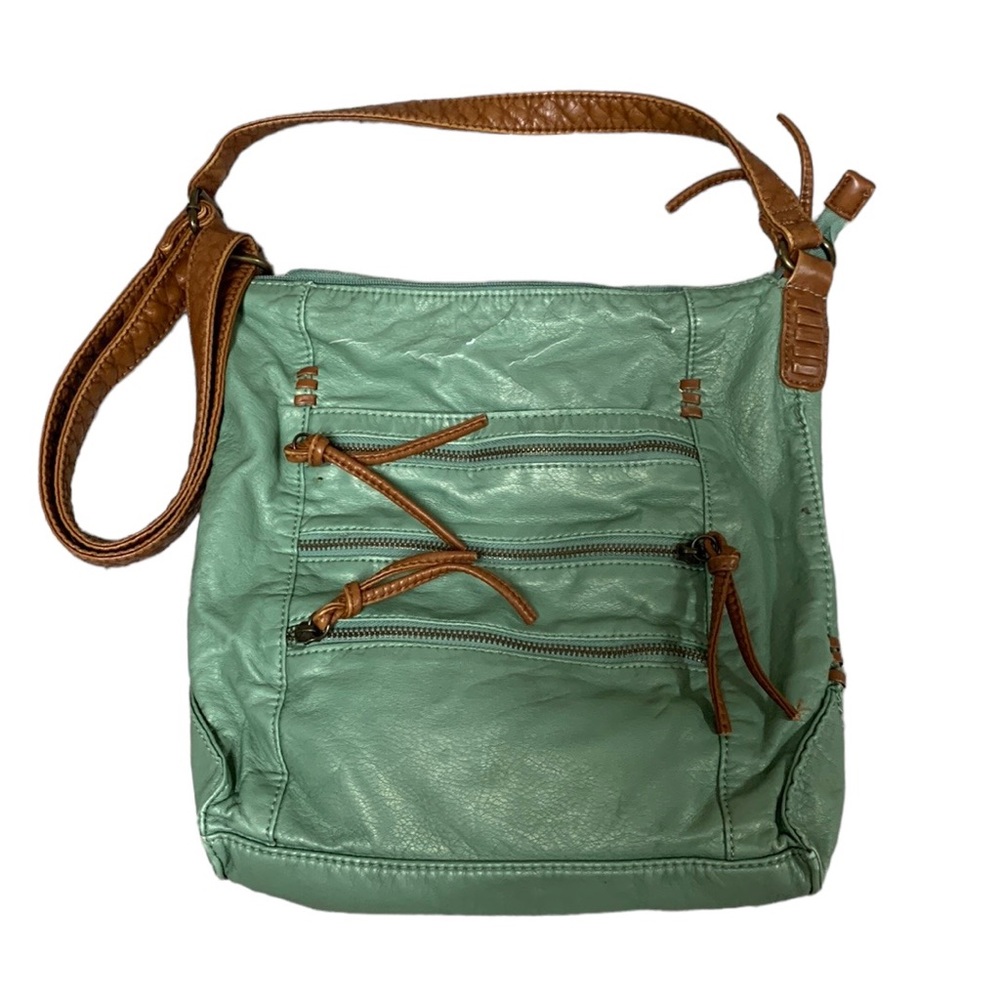 green and brown bueno crossbody
